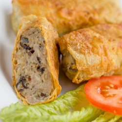 Recipe For Crispy Tofu Skin Rolls With Shrimp