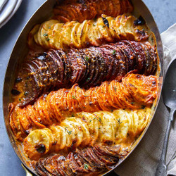 Cheesy Root Vegetable Gratin