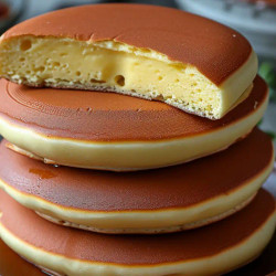 Dorayaki (japanese Pancakes Filled With Soft Custard)