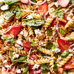 Strawberry Balsamic Pasta Salad