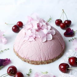 Peach Cherry Cheesecake (raw, Vegan, Grain-free)