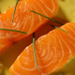 Salmon Filet with Curry Coconut Sauce