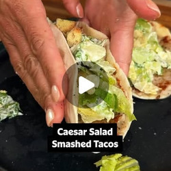 Chicken Caesar Salad Tacos