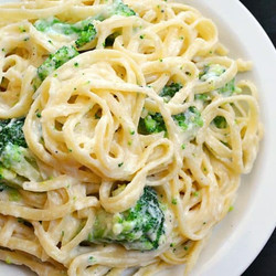 Broccoli Fettuccine Alfredo