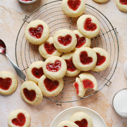 Strawberry Thumbprint Cookies