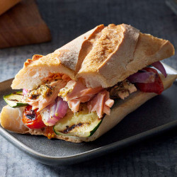 3-ingredient Salmon &amp; Veggie Sandwich