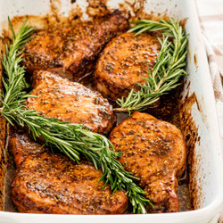 Mustard Balsamic Pork Chops