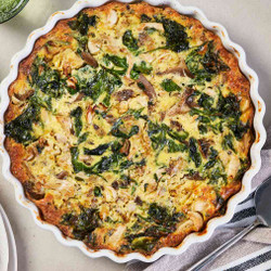 Spinach &amp; Mushroom Quiche