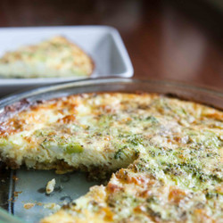 Leftover Mashed Potato Crusted Quiche