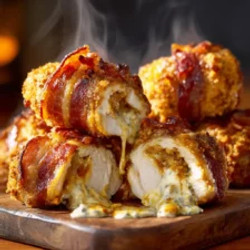 Monster Bacon Ranch Chicken Tornado Bombs