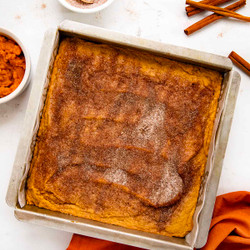 Pumpkin Snickerdoodle Brownies