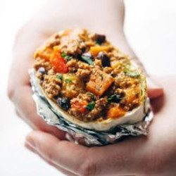 Spicy Chipotle Turkey Burritos (make Ahead)