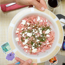 Pink Beetroot Pasta