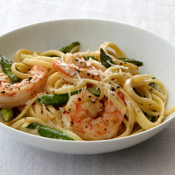 Asparagus Prawn Pasta