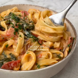 Vegan Grilled Pepper Pasta