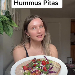 Chicken And Hummus Pitas