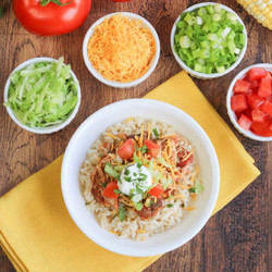 Slow Cooker Chicken Burrito Bowl