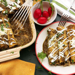 The Best Creamy Chicken Enchiladas