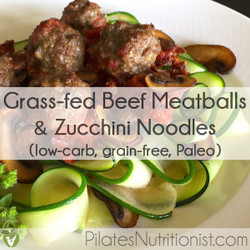 Grass-fed Beef Meatballs With Zucchini Noodles