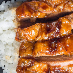Teriyaki Glazed Chicken Breast &amp; Rice