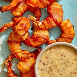 Air Fryer Bacon Wrapped Shrimp