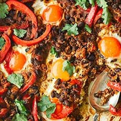 Smoky Beans &amp; Baked Eggs