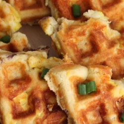 Loaded Savory Keto Waffles