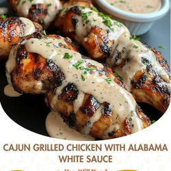 Cajun Grilled Chicken With Alabama White Sauce