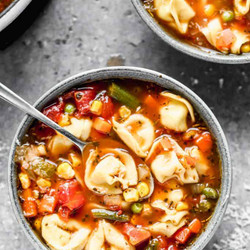 Vegetable Tortellini Soup