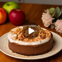 Apple Walnut Coffee Mousse Cake