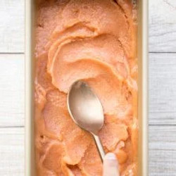 3-ingredient Peach Sorbet