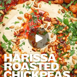 Oven Roasted Harissa Chickpeas