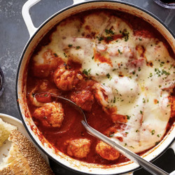 Cheesy Chicken Parmesan Meatballs