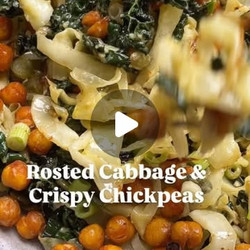 Roasted Cabbage &amp; Crispy Chickpeas With The Most Incredible Grilled Lemon Dressing