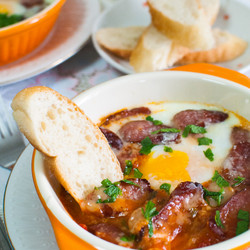Tuscan Baked Eggs