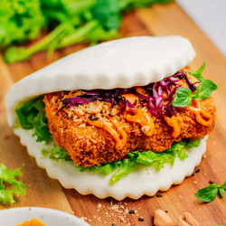 Tempeh Katsu Bao Buns