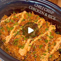 Slow Cooker Chili Crisp Chicken &amp; Rice
