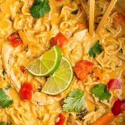 Creamy Chicken Ramen Soup