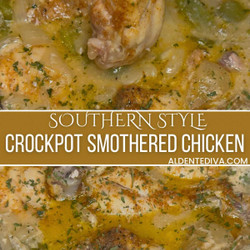 Southern Style Crockpot Smothered Chicken Recipe