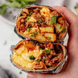 Chorizo Breakfast Burrito Recipe