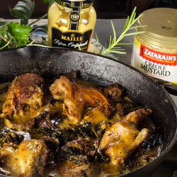 Mustard-braised Rabbit Is Farmhouse Cooking With Rich Flavors.