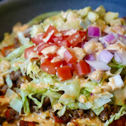 Sweet Potato Burger Bowl