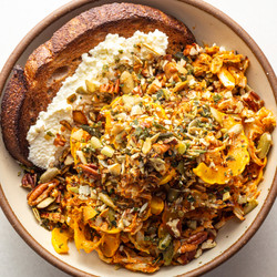 Baked Cabbage Salad With Winter Romesco