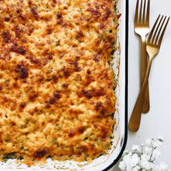 Chicken And Broccoli Orzo Bake
