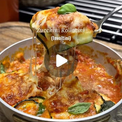 Three Cheese Zucchini Rollatini (involtini)