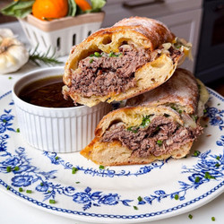 Slow-braised French Dip Sandwich