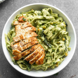 Creamy Roasted Poblano Pasta