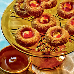 Savory Thumbprint Cookies With Cream Cheese &amp; Pepper Jelly