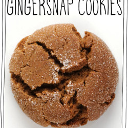 Easy Vegan Gingersnap Cookies