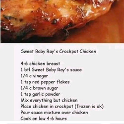 BBQ crock pot chicken